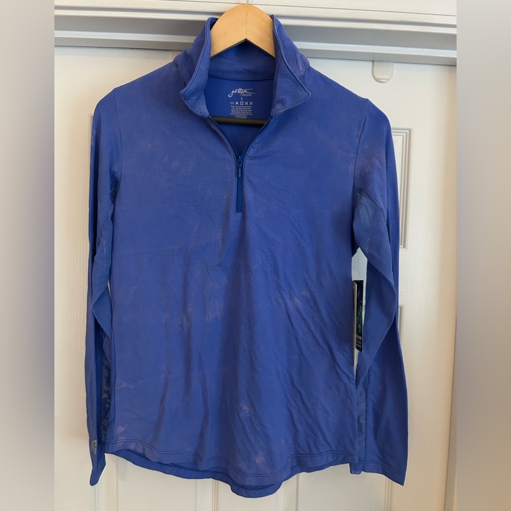 NWT Gottex Lifestyle Athletic Golf & Tennis Long Sleeve Tie Dye Top Small